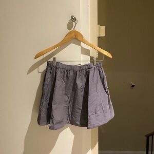 NWOT Free people grey cotton Casual Elastic Waist Mini Skirt, size S